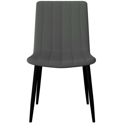 Blagovaonske stolice od umjetne kože 6 kom svjetlosive slika 3