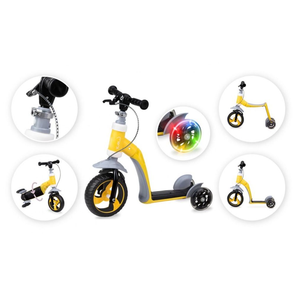 Momi Romobil guralica Elios, Yellow slika 11