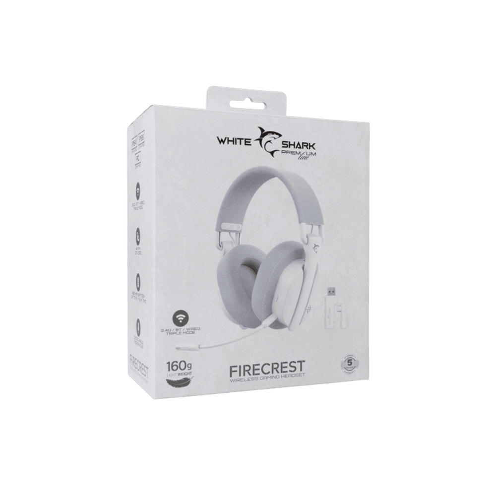 WHITE SHARK PL Slušalice WGH-2444 FIRECREST / Wireless, bijele slika 9