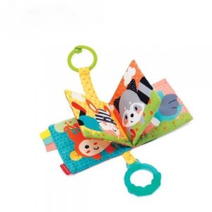 Infantino 005362 Baby Mekana Knjiga Link & Squeak Animal Crinkle Book