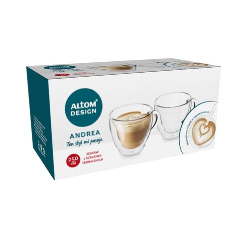 Altom Design Termalne Čaše i Žličice za Kavu i Čaj Andrea 250 ml - Set od 2 slika 15