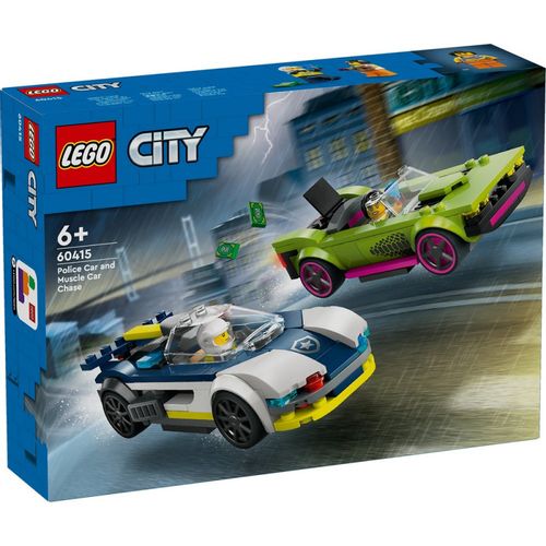 Lego City Police Police Car And Muscle Car Chase slika 1