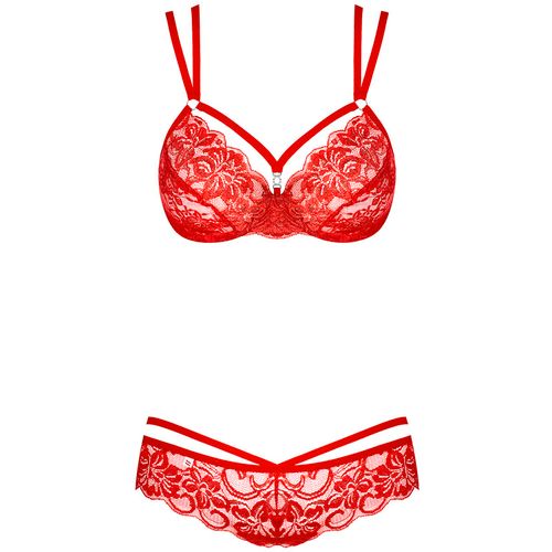 Sexy set 2-delni 860-SET-3 crvene boje - L/XL slika 3