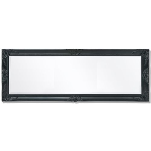 Zidno Ogledalo Barokni stil 140x50 cm Crna boja slika 14
