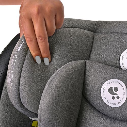 LORELLI ARES autosjedalica i-Size ISOFIX 360, 0-12 godina/0-36 kg/40-150 cm (0+/1/2/3), grey slika 7