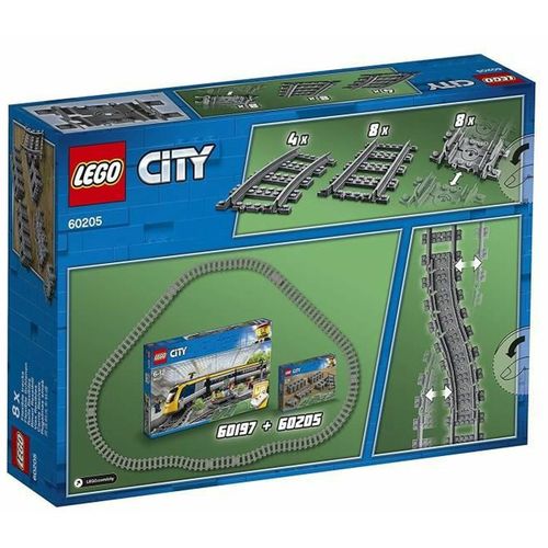 Playset Lego City 60205 Rail Pack 20 Dijelovi slika 8