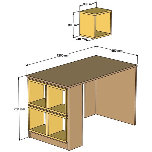 Box - Walnut, Chalcedony Walnut
Chalcedony Study Desk slika 5