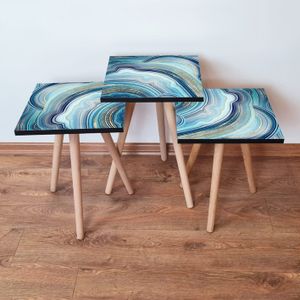 Set Nesting Stolova (3 Komada) - Različite Boje