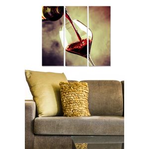Dekorativna Slika od MDF-a u Više Boja (Set od 3 Komada) - MDF1224939001