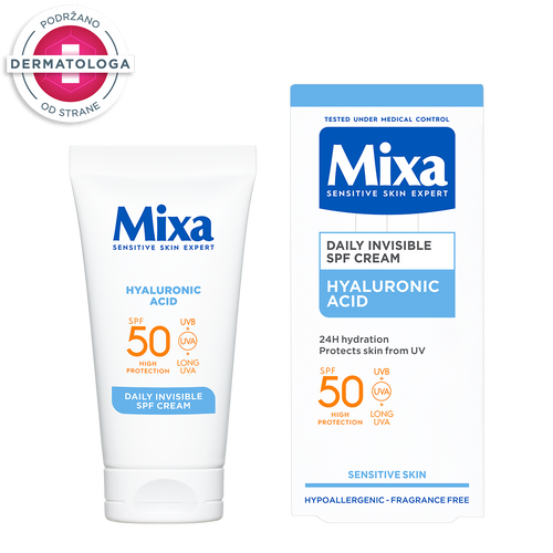 Mixa invisible dnevna krema spf 50​ slika 1