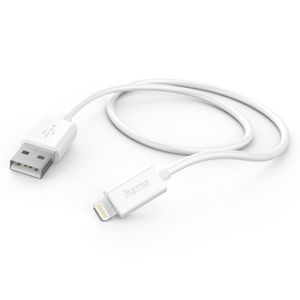 Hama USB-A na Lightning kabl za Apple, MFI, beli, 1m