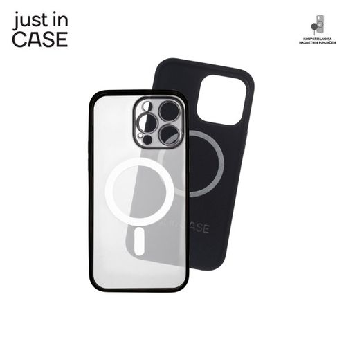 2u1 Extra case MAG MIX PLUS paket CRNI za iPhone 14 Pro Max slika 2