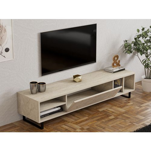 Woody Fashion TV stalak SAFIR, boja Travertine slika 3