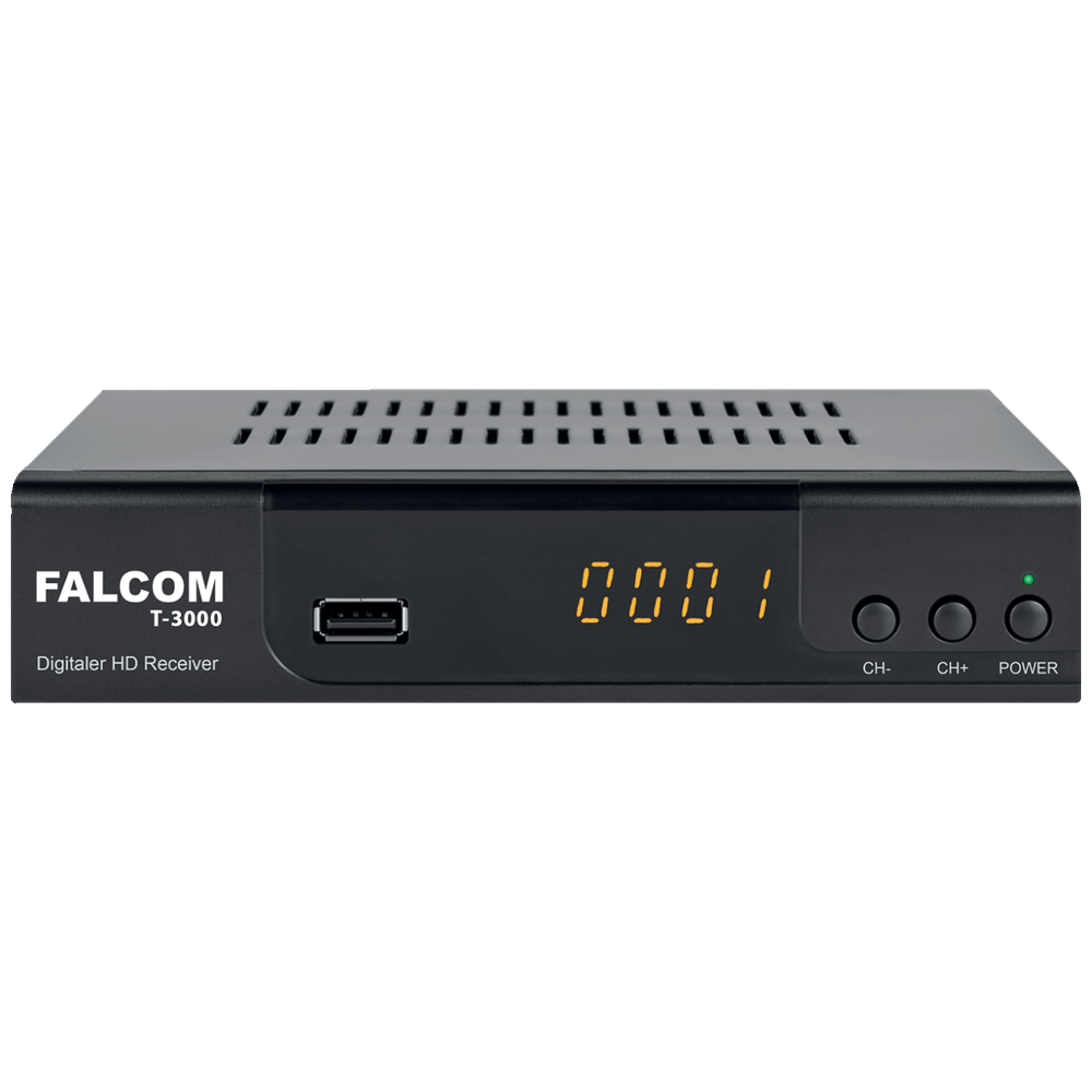 Falcom Prijemnik zemaljski, DVB-T/T2, HEVC, HDMI, USB - T-3000 slika 1