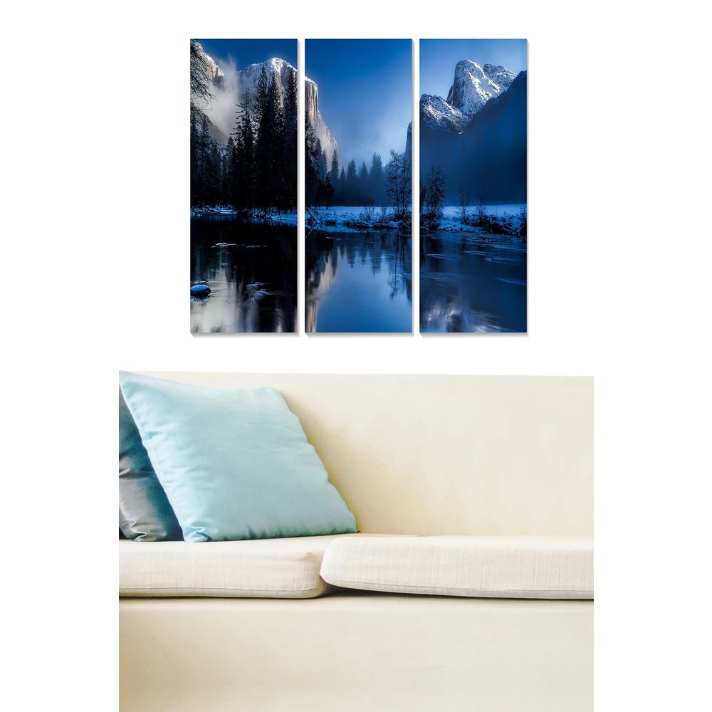 Dekorativna Slika od MDF-a u Više Boja (Set od 3 Komada) slika 1