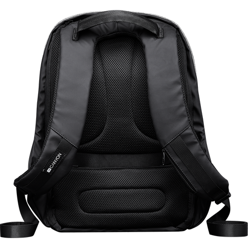 CANYON BP-G9 Anti-theft backpack for 15.6'' laptop, material 900D glued polyester and 600D polyester, black/dark gray, USB cable length0.6M, 400x210x480mm, 1kg,capacity 20L slika 3