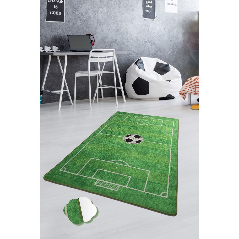 Šareni tanki tepih FOOTBALL (100 x 160 cm) slika 1