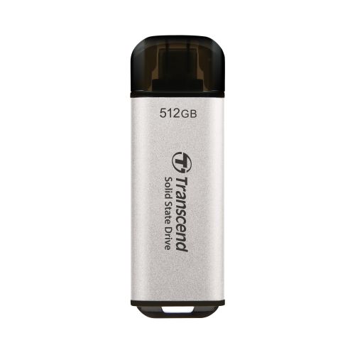 Transcend TS512GESD300S 512GB, Portable SSD, ESD300S, USB 10Gbps, Type C, Silver slika 1