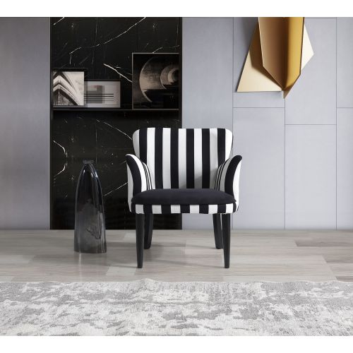 Pandia Home Fotelja ZEBRANO  Black-White slika 1