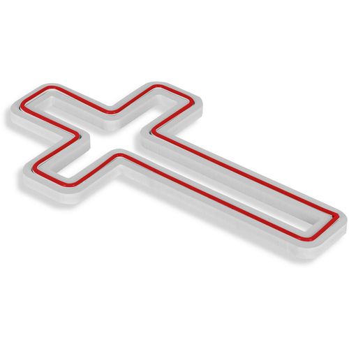 Wallity Ukrasna plastična LED rasvjeta, Cross Sign - Red slika 4