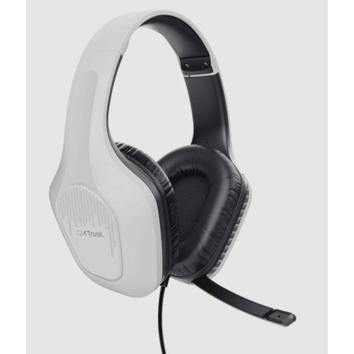 Trust GXT 415W Zirox slušalice žičane bijele gaming slušalic 200 cm kabl, 3.5 mm, over-ear, mikrofon slika 2