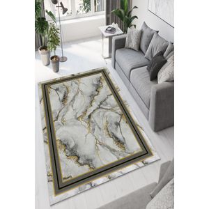 Sivi Hodnik Tepih W754 (100 x 200 cm)