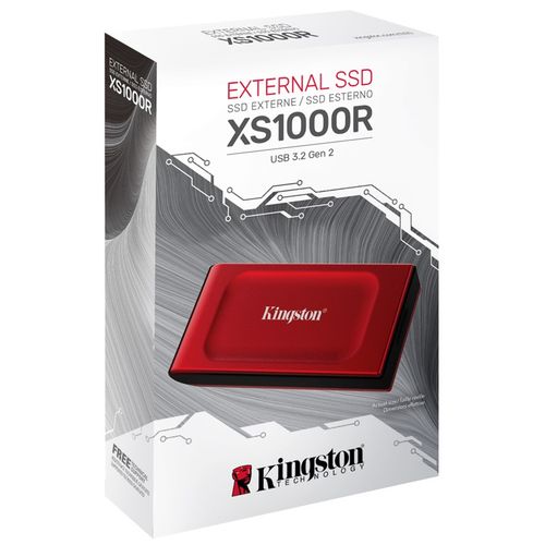 Kingston SXS1000R/1000G Portable SSD 1TB, XS1000, USB 3.2 Gen.2x2 (20Gbps), Read up to 1,050MB/s, Write up to 1,000 MB/s, Red slika 3