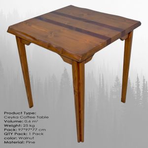 Ceyka Large Walnut Coffee Table