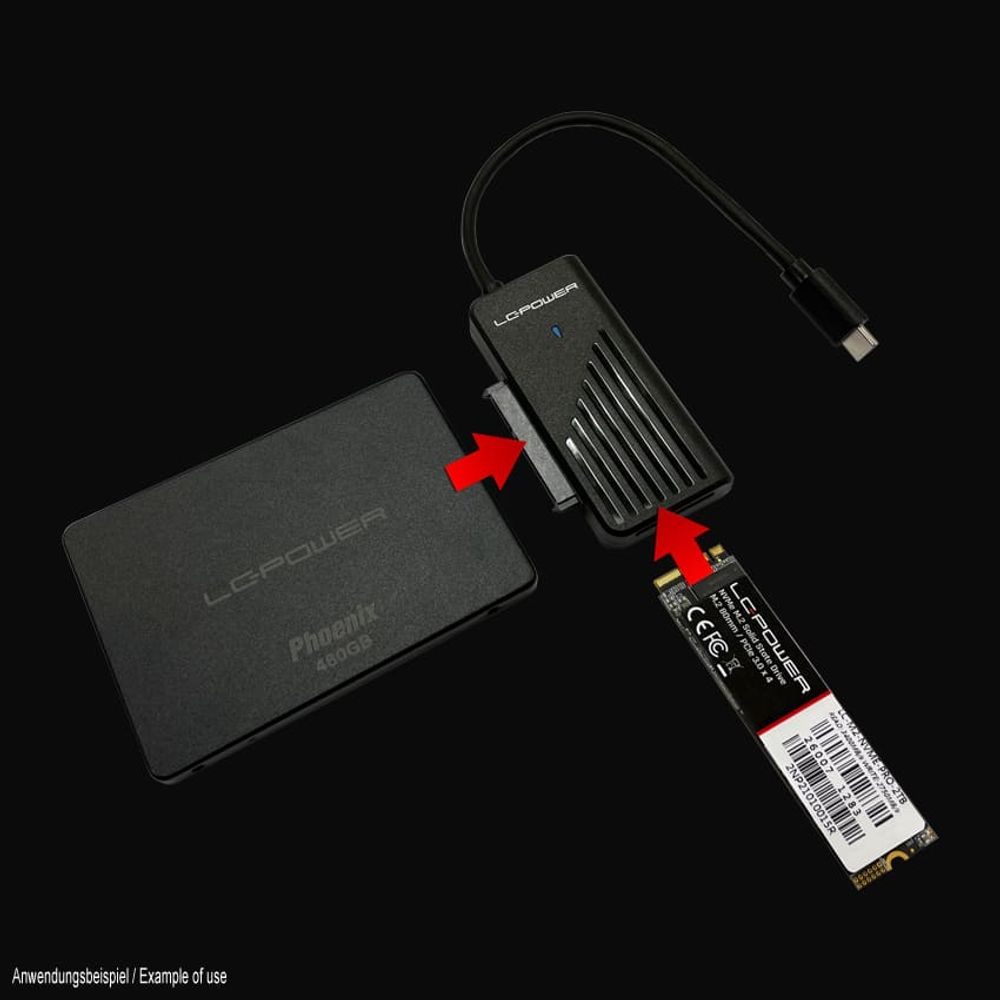 LC-Power Adapter za SATA NVME slika 7