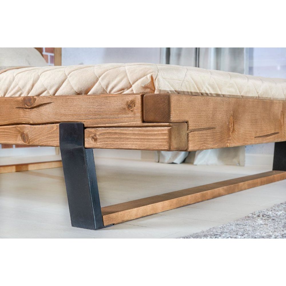 Krevet MALAK 5 160 x 200 cm hrast slika 3