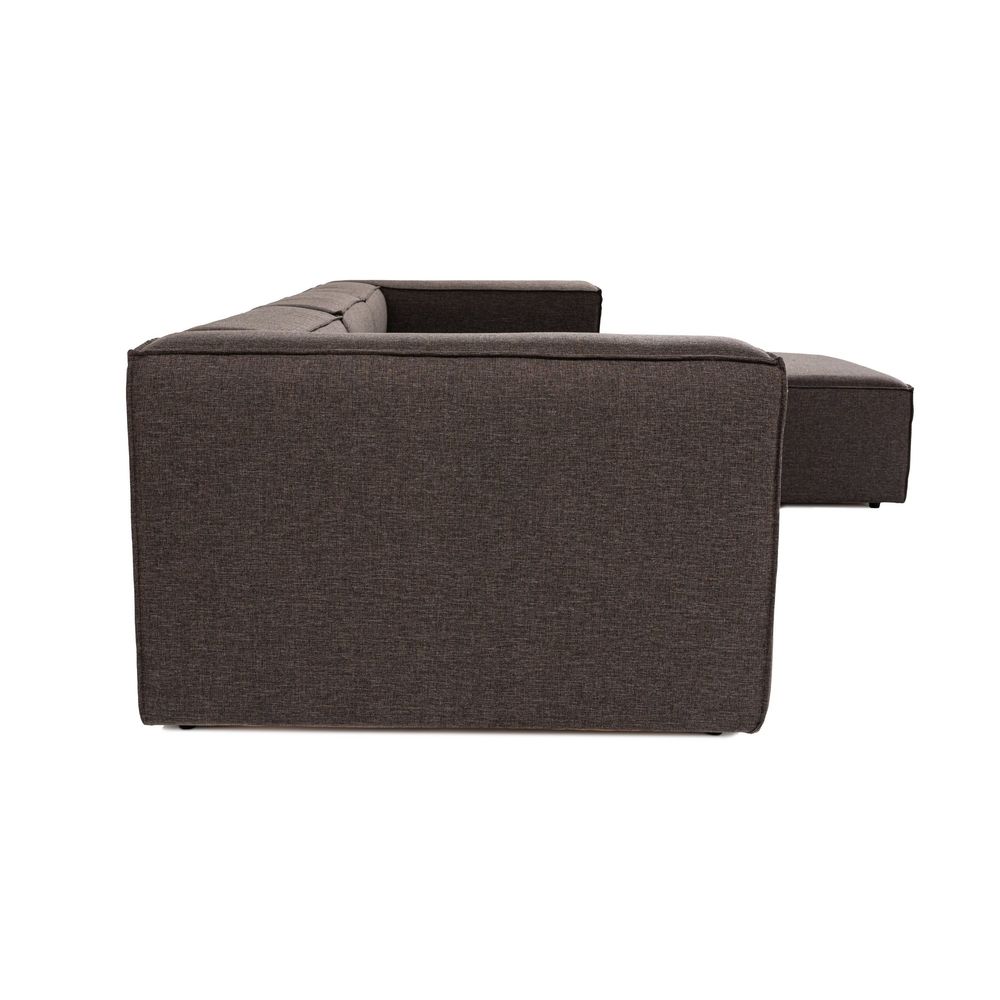 Fora - Ugao Sofa u Tamno Smeđoj Boji slika 5