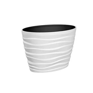 Gardino saksija Bora oval 60 x 39 x 42 cm - bijela