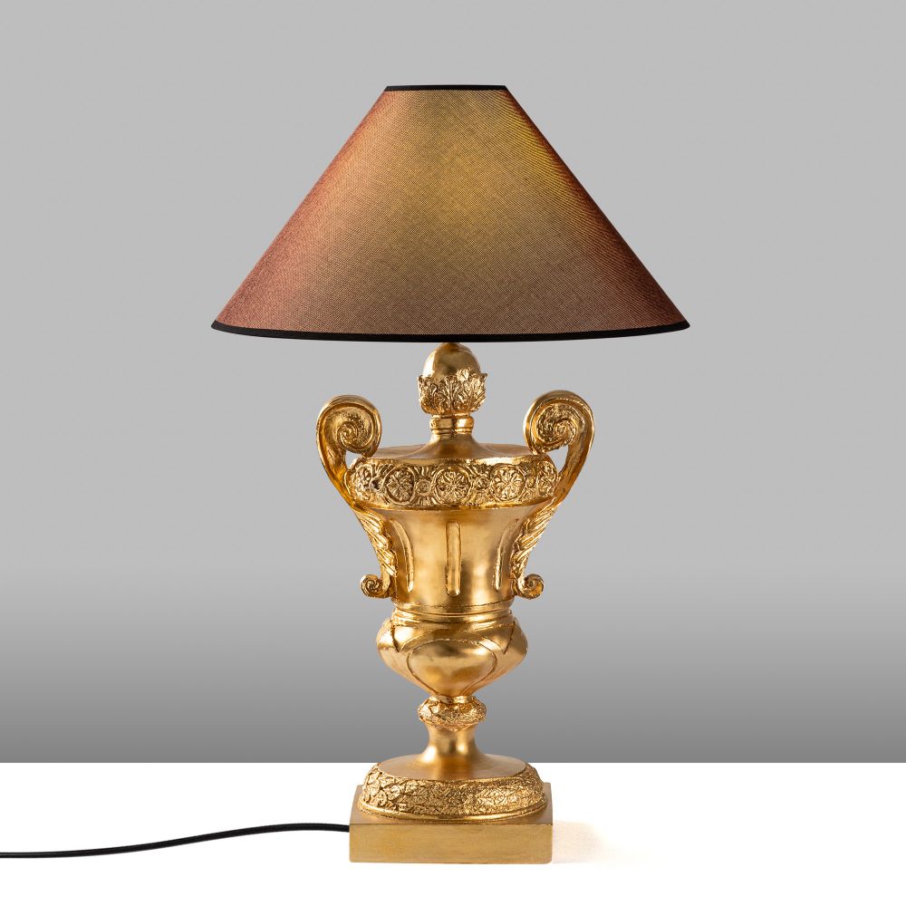 ELEGANZE-5333 Zlatno-Smeđa Stolna Lampa slika 5