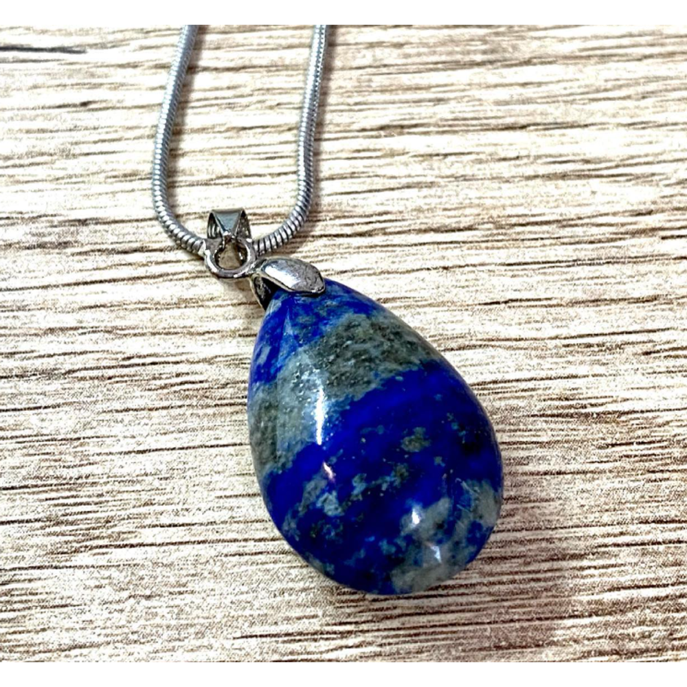 Poludrago kamenje Ogrlica - Lapis lazuli   slika 2