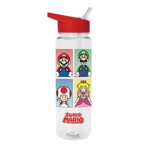 Super Mario - Plastic Drinks Bottle (4 Colour)