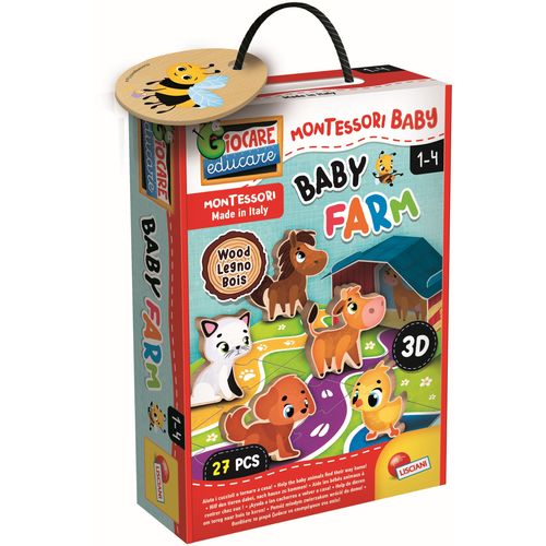 LISCIANI Montessori Wood baby farma 3D 96886 slika 5