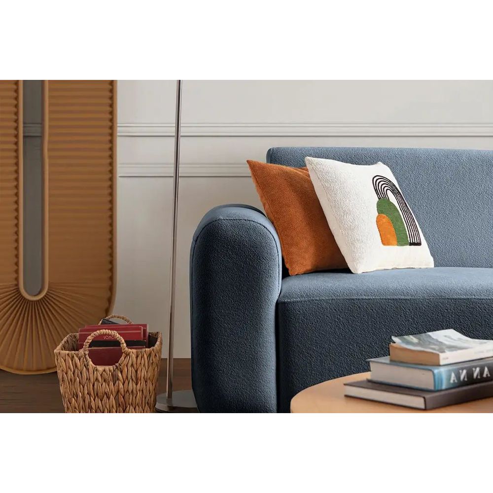 Ugaona Sofa S-Loft Right - Plava slika 8
