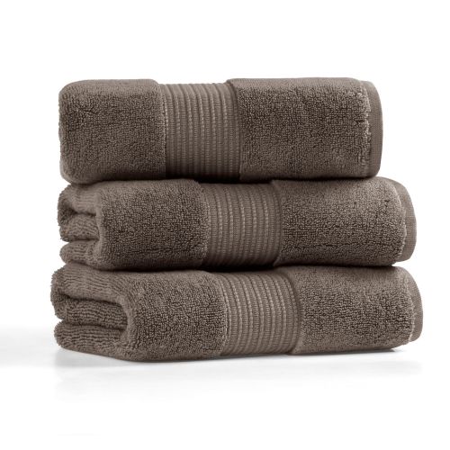 L'essential Maison Chicago Set - Dark Brown Dark Brown Towel Set (3 Pieces) slika 1