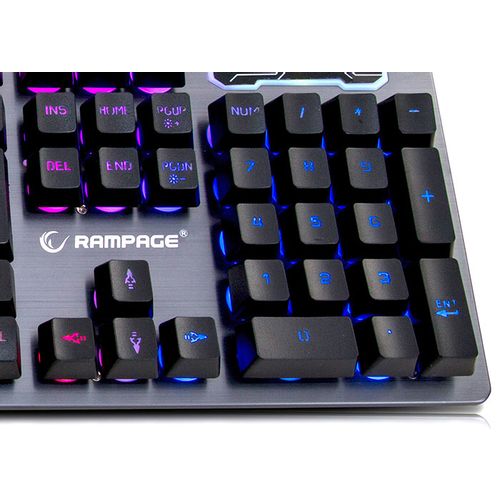 Tastatura kb-r78 sivo crna rampage - 30859 slika 3