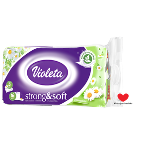 Violeta Toaletni papir 16/1, 3sl., strong&soft kamilica