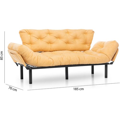 Atelier Del Sofa Trosjed na razvlačenje, Senf, Nitta Triple - Mustard slika 12