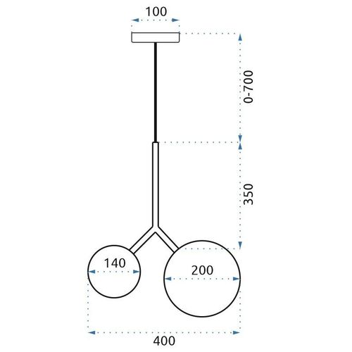 TOOLIGHT Viseća svjetiljka APP1013-2CP slika 14