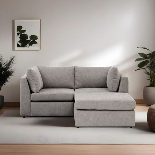Mottona Mini Corner Sofa - Light Grey Light Grey Corner Sofa slika 1