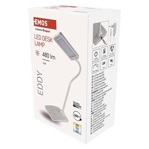 Stona lampa LED Eddy bela Emos Z7599W slika 2