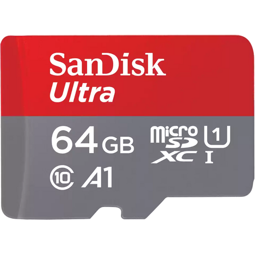 Memorijska kartica SanDisk Ultra microSDXC 64GB + Adapter, SDSQUAB-064G-GN6MA slika 1