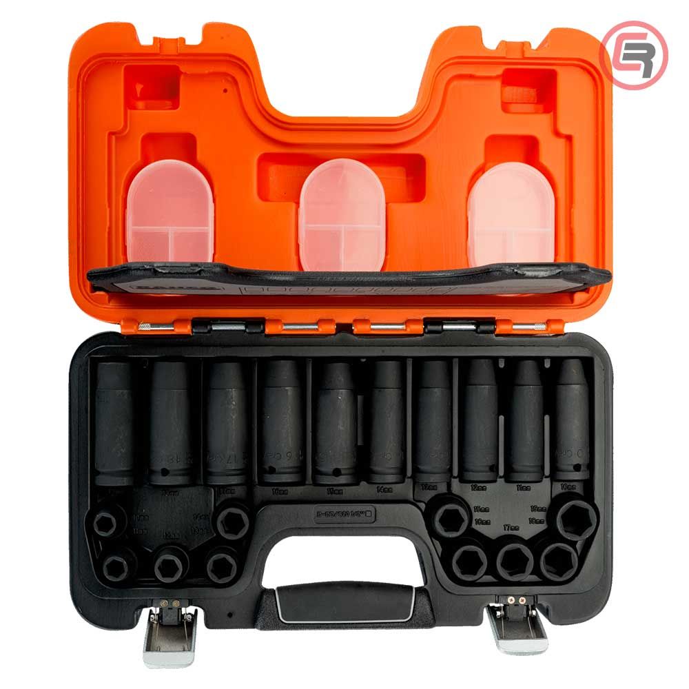 Bahco Garnitura Nasadnih Ključeva Udarnih 1/2" Kratki + Dugi 10-19mm/ 20 dijelni - D-DD/S20 slika 2