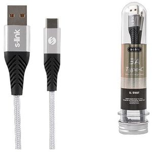 S-link (stm55t) kabl usb-a (muški) na usb-c (muški) 1m sivi