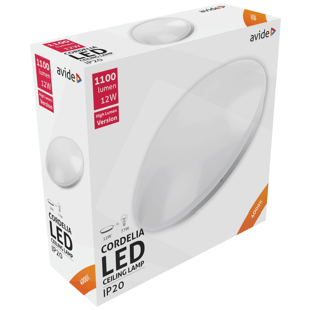 Avide Plafonjera LED, Cordelia, 12W, 1100 lm, 4000K, IP20 - ACLO28NW-12W slika 2