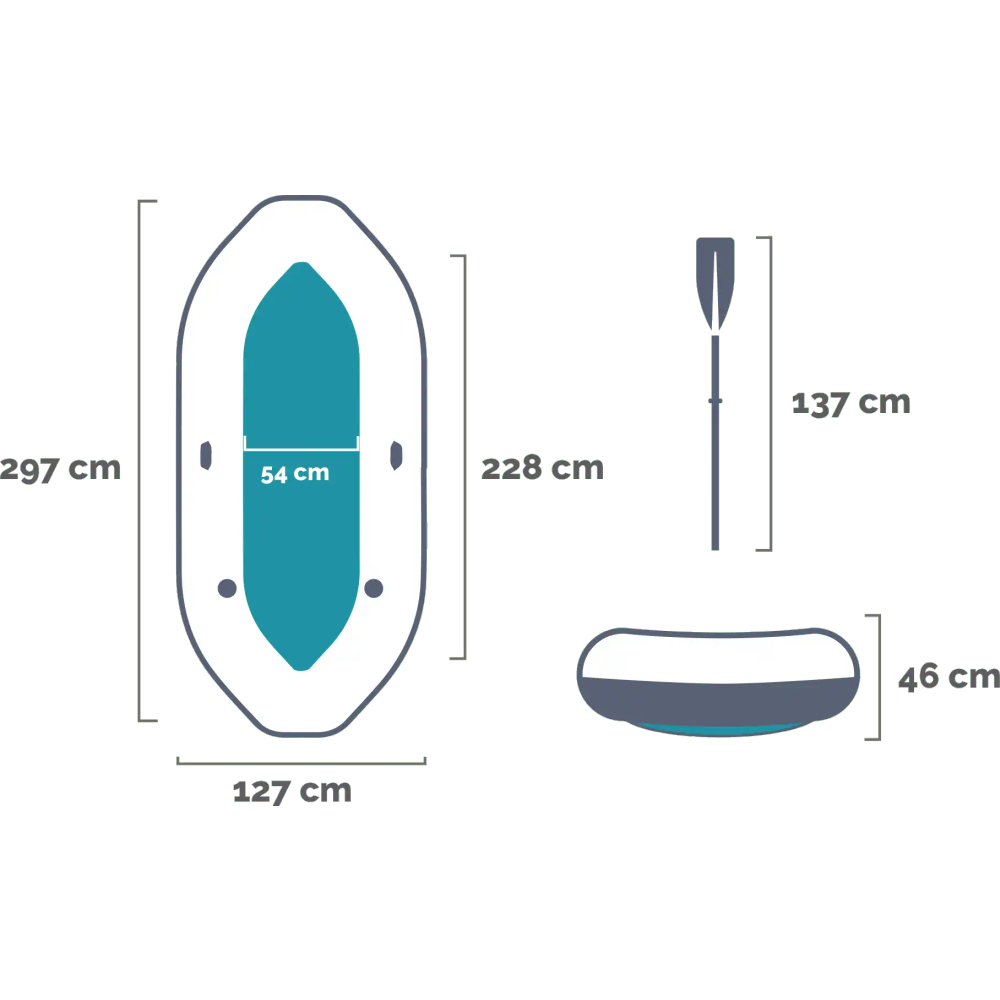 Intex čamac 297x127x46cm Mariner 3 set (alu vesla, pumpa) 68373NP slika 9