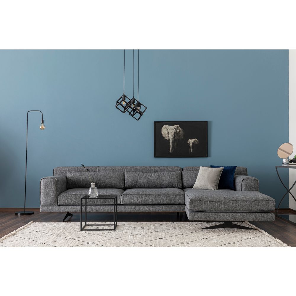 Ugaona Sofa Jivago Corner Right (L2-Chl) - Siva slika 3